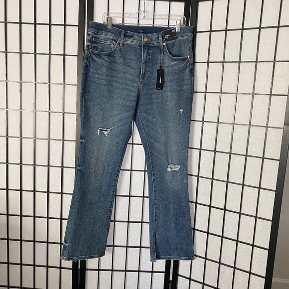 Express Distressed Mid-Rise Jeans - Picture 6 of 7